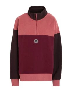 NIKE W NSW QZ SU Burgundy Women‘s Sweatshirt