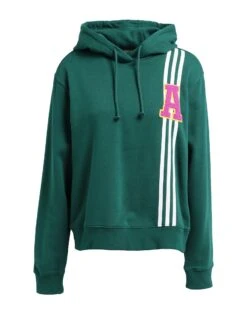 ADIDAS ORIGINALS ORIGINALS VARSITY SMALL LOGO HOODIE Green Women‘s Hooded Sweatshirt