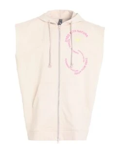 ADIDAS By STELLA Mccartney Adidas By Stella McCartney Sportswear Sleeveless Hoodie (UNITEFIT) Beige Women‘s Hooded Sweatshirt