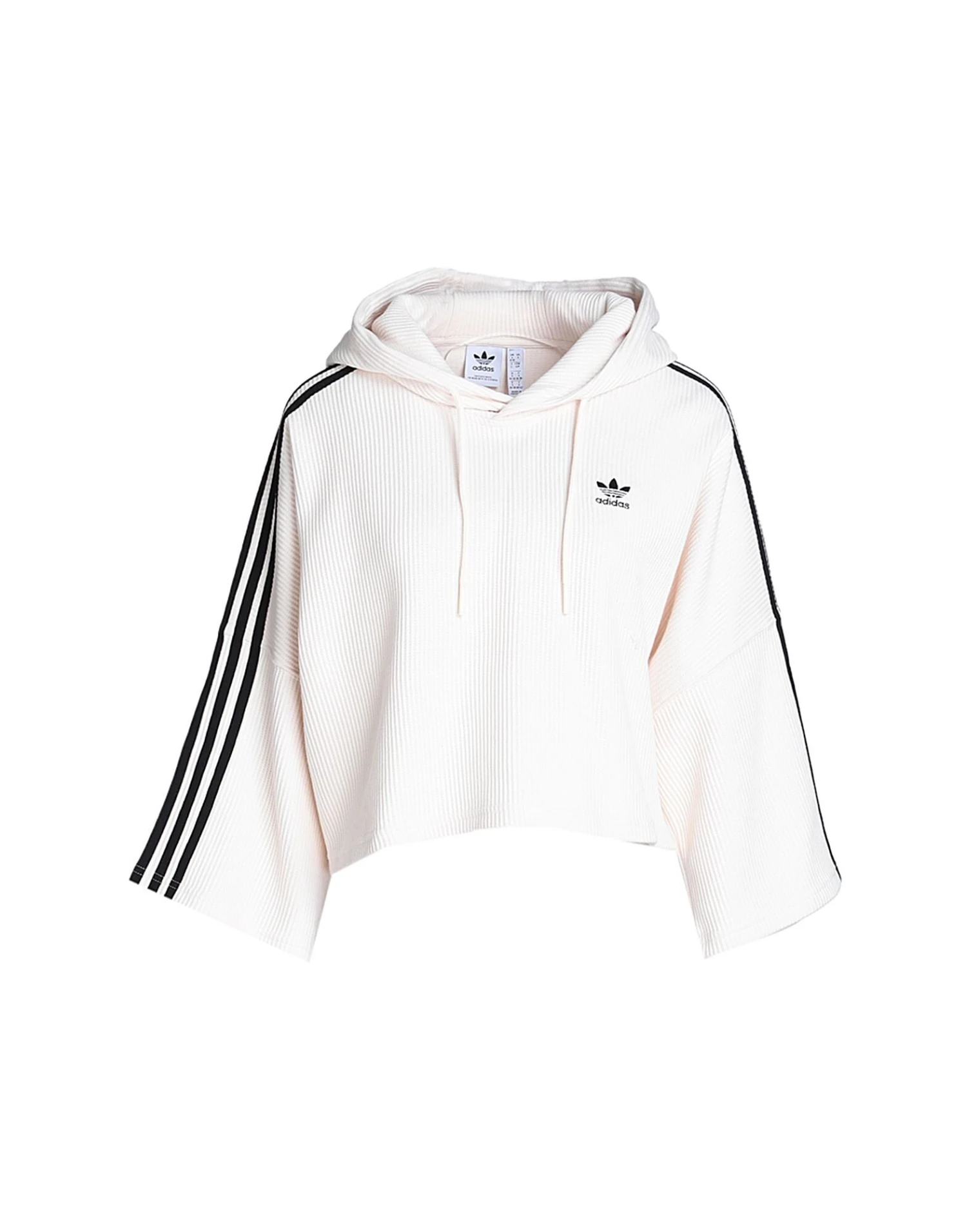 ADIDAS ORIGINALS Crop Hoodie Cream Women‘s Hooded Sweatshirt 3 ADIDAS ORIGINALS Crop Hoodie Cream Women‘s Hooded Sweatshirt