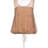 ALBERTA FERRETTI Camel Women‘s Silk Top -Clothing Sales Store 12275111ft 14 f