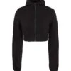 8 By ORGANIC COTTON L/SLEEVE HOODED TOP Black Women‘s Hooded Sweatshirt -Clothing Sales Store 12607093xb 14 f