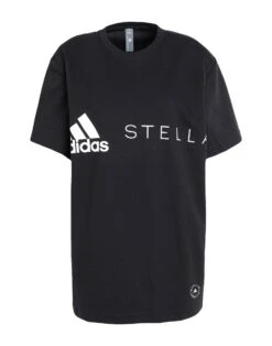 ADIDAS By STELLA Mccartney ASMC LOGO TEE Black Women‘s Oversize-t-shirt