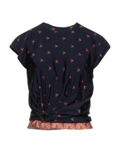 PACO RABANNE Midnight Blue Women‘s Crop Top