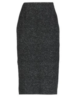 AGNONA Steel Grey Women‘s Midi Skirt