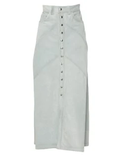 DIESEL BLACK GOLD Light Green Women‘s Maxi Skirts