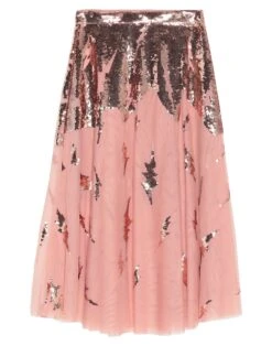 DIXIE Salmon Pink Women‘s Midi Skirt