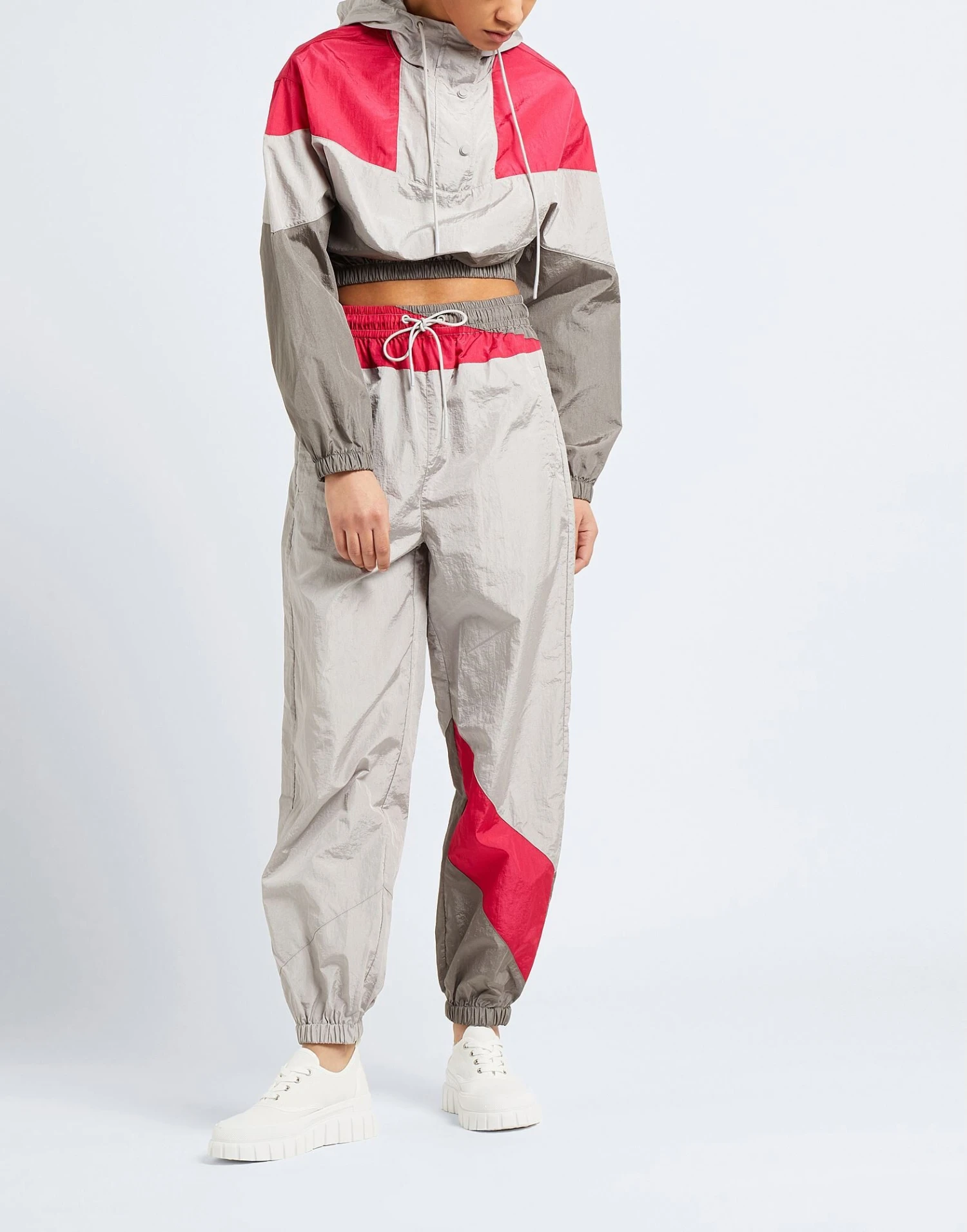 8 By RECYCLED NYLON JOGGER PANTS Fuchsia Women‘s Casual Pants 4 8 By RECYCLED NYLON JOGGER PANTS Fuchsia Women‘s Casual Pants - Image 2