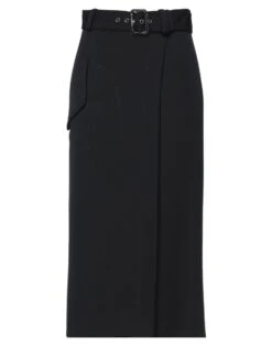 ALEXANDER MCQUEEN Black Women‘s Midi Skirt