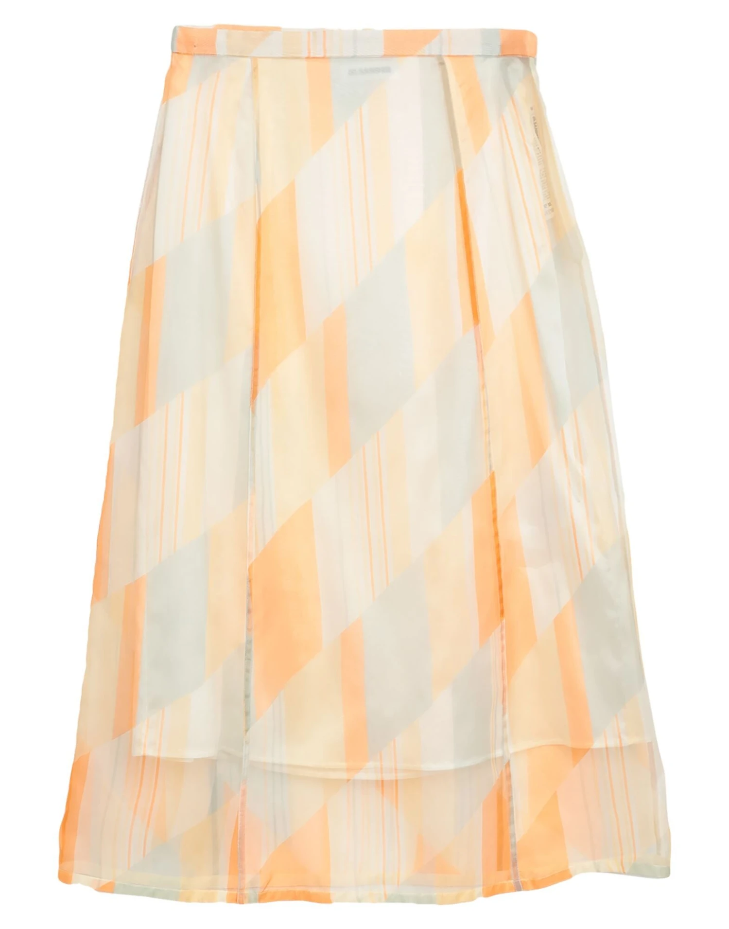 JIL SANDER Orange Women‘s Midi Skirt 3 JIL SANDER Orange Women‘s Midi Skirt