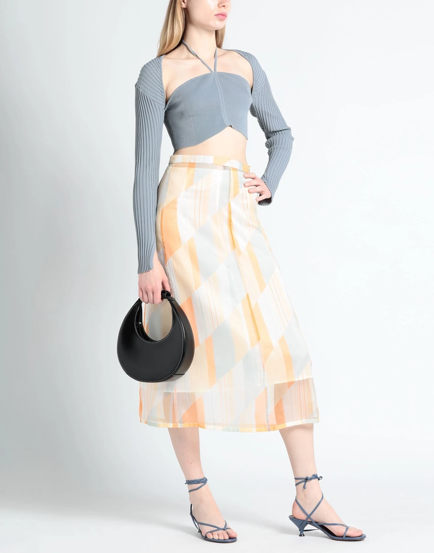 JIL SANDER Orange Women‘s Midi Skirt 4 JIL SANDER Orange Women‘s Midi Skirt - Image 2