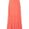 VANESSA SCOTT Salmon Pink Women‘s Maxi Skirts -Clothing Sales Store 13900354tc 14 f