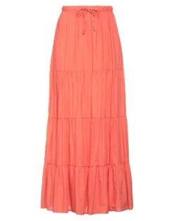 VANESSA SCOTT Salmon Pink Women‘s Maxi Skirts