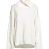 SEVENTY SERGIO TEGON Cream Women‘s Cashmere Blend -Clothing Sales Store 14355504mc 14 f