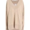 PUMA LUXE SPORT T7 Knit Crew Beige Women‘s Sweater -Clothing Sales Store 14357713gh 14 f