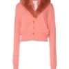 OTTOD'AME Pink Women‘s Cardigan -Clothing Sales Store 14364090ma 14 f
