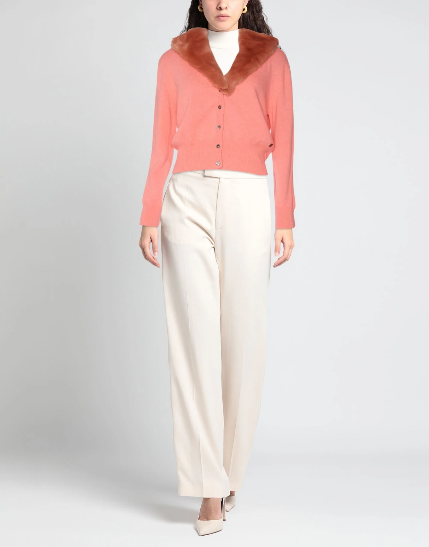 OTTOD'AME Pink Women‘s Cardigan 4 OTTOD'AME Pink Women‘s Cardigan - Image 2