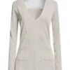 KAOS Beige Women‘s Sweater 2 KAOS Beige Women‘s Sweater -Clothing Sales Store 14369534ur 14 f