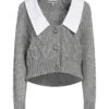 GANNI Grey Women‘s Cardigan -Clothing Sales Store 14376039fv 14 f