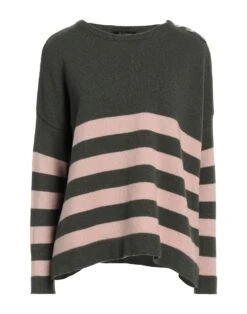 ARAGONA Military Green Women‘s Cashmere Blend