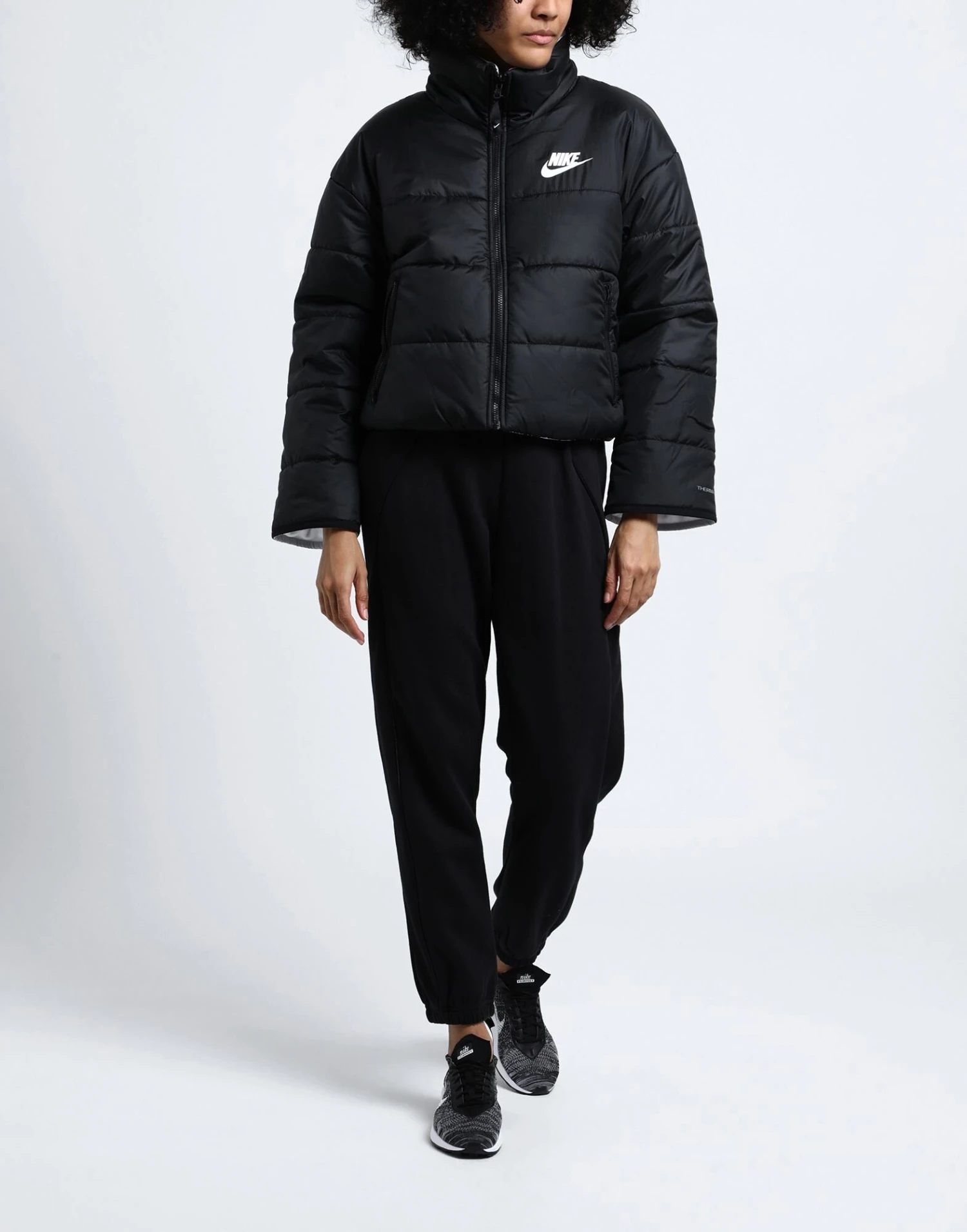 NIKE W NSW TF RPL CLSSC HD JKT VENR Black Women‘s Shell Jacket 4 NIKE W NSW TF RPL CLSSC HD JKT VENR Black Women‘s Shell Jacket - Image 2