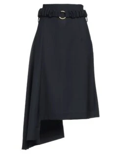 EUDON CHOI Midnight Blue Women‘s Midi Skirt