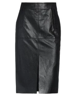 SPACE SIMONA CORSELLINI Black Women‘s Midi Skirt