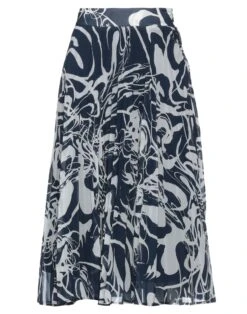 STEFANEL Midnight Blue Women‘s Midi Skirt