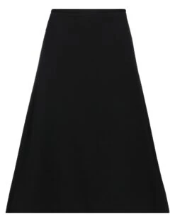 JIL SANDER Black Women‘s Midi Skirt