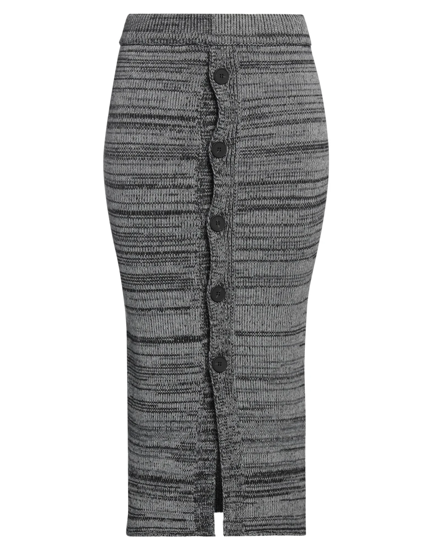 LIVIANA CONTI Grey Women‘s Midi Skirt 3 LIVIANA CONTI Grey Women‘s Midi Skirt