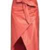 Gaëlle Paris Brick Red Women‘s Midi Skirt -Clothing Sales Store 30124852ws 14 f