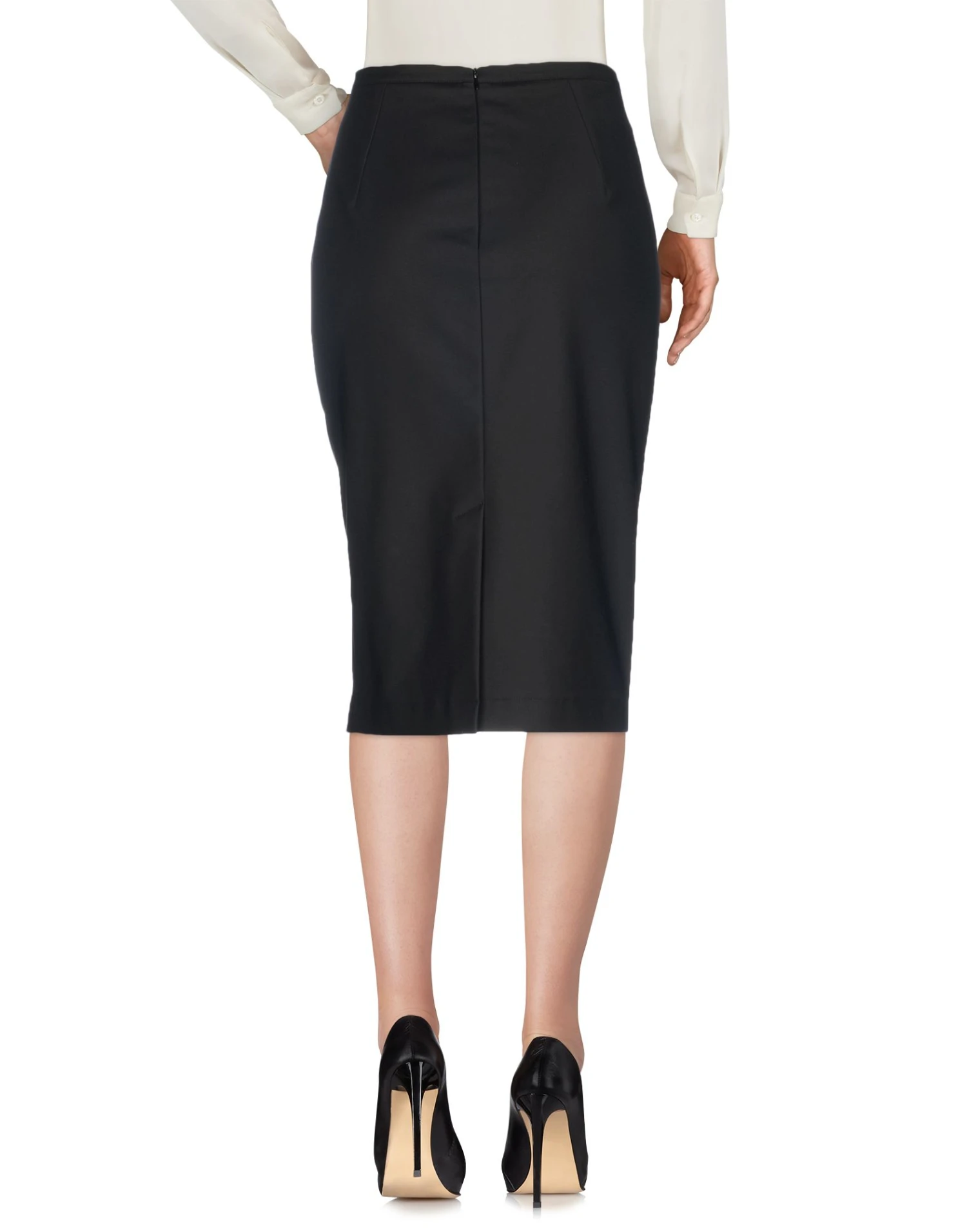 MARIA GRAZIA SEVERI Black Women‘s Midi Skirt 3 MARIA GRAZIA SEVERI Black Women‘s Midi Skirt - Image 2