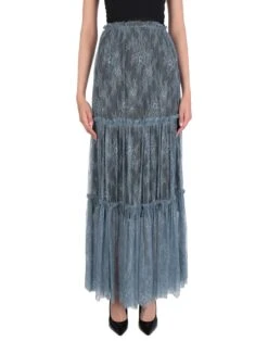 TWINSET Slate Blue Women‘s Maxi Skirts