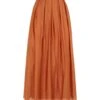 8 By LYOCELL HIGH-WAIST VOLUMINOUS LONG SKIRT Rust Women‘s Maxi Skirts -Clothing Sales Store 35461482df 14 f