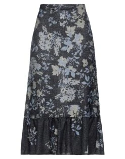 VIKI-AND Midnight Blue Women‘s Midi Skirt