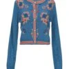 BLUGIRL BLUMARINE Pastel Blue Women‘s Cardigan -Clothing Sales Store 39936361kl 14 f