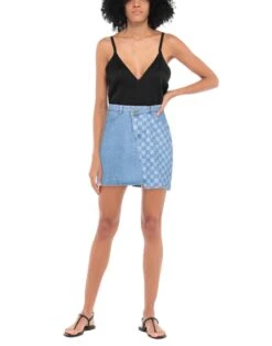 LAZY OAF Blue Women‘s Denim Skirt -Clothing Sales Store 42846470vc 14 r